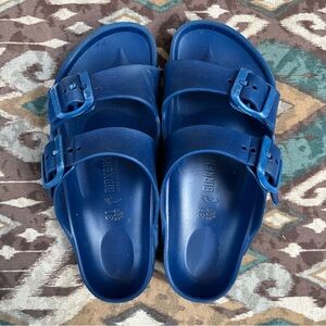 Birkenstock Arizona EVA Kids Navy Double Strap Sandals